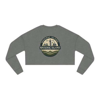 Vintage Mackinac Island Women's Cropped Sweatshirt