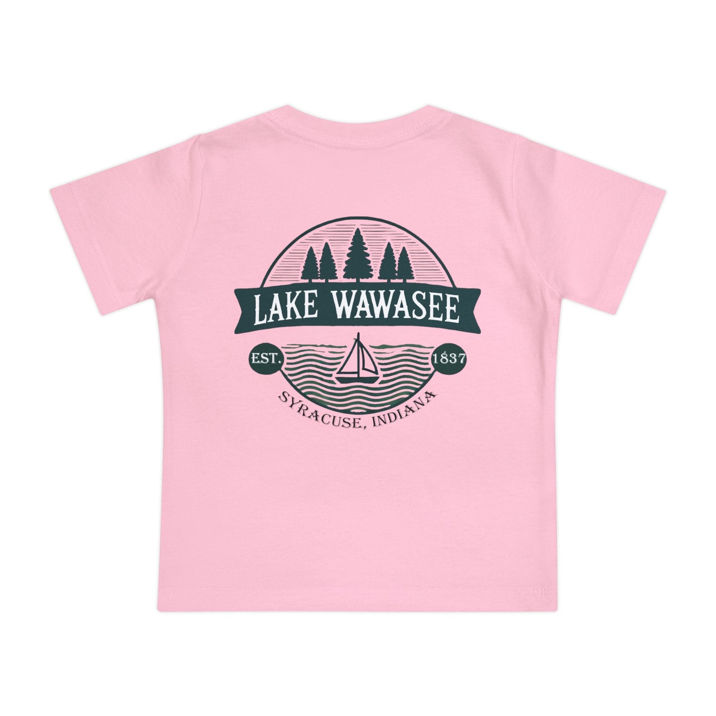 Vintage Lake Wawasee Unisex Baby Short Sleeve T-Shirt
