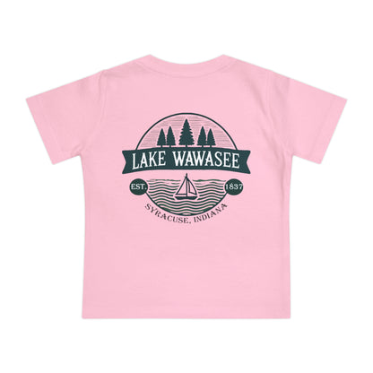Vintage Lake Wawasee Unisex Baby Short Sleeve T-Shirt