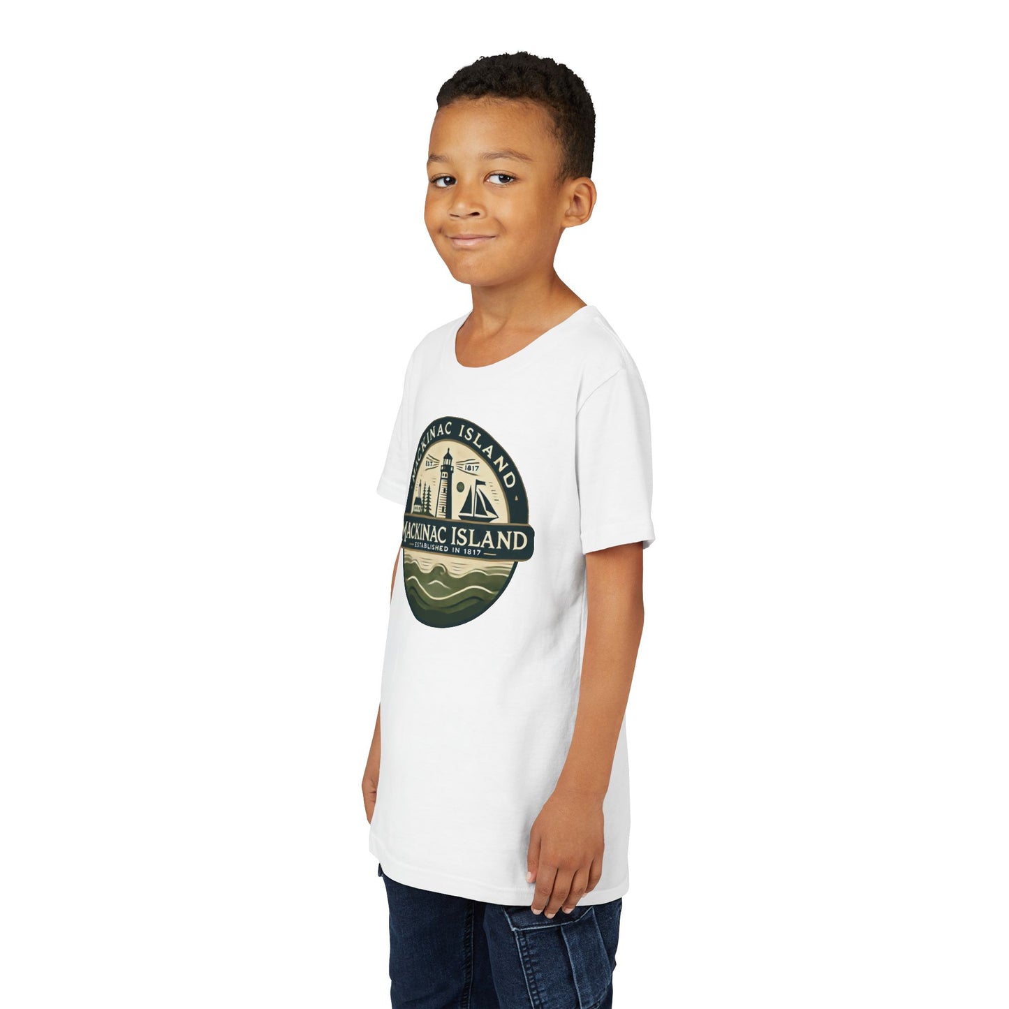 Vintage Mackinac Island Unisex Youth Short Sleeve Tee