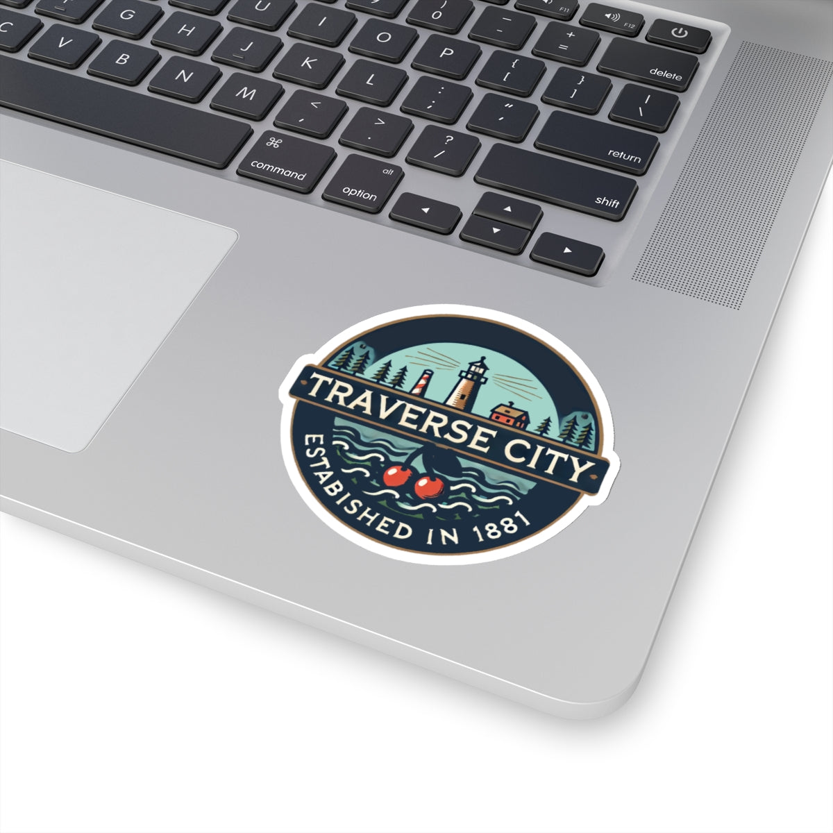 Vintage Traverse City Kiss-Cut Sticker