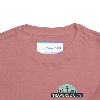 Vintage Traverse City Unisex Toddler Short Sleeve Tee
