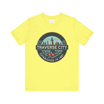 Vintage Traverse City Unisex Jersey Short Sleeve Tee