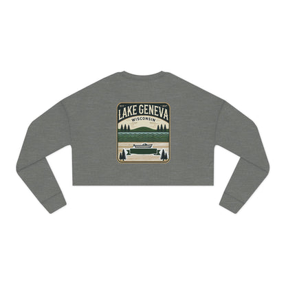 Vintage Lake Geneva Women's Cropped Sweatshirt