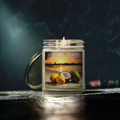 Mango Coconut Scented Candle (Apricot Wax)