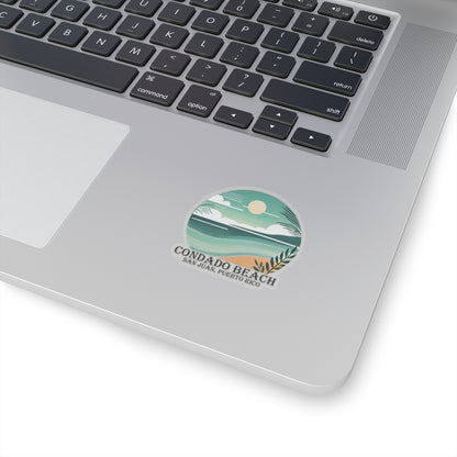 Coastal Vibes Condado Beach Kiss-Cut Sticker