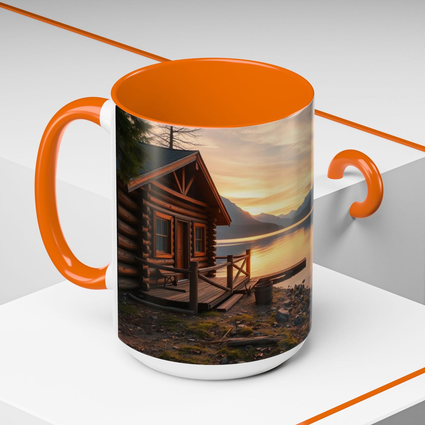 Lakeside Cabin Ceramic Coffee Mug