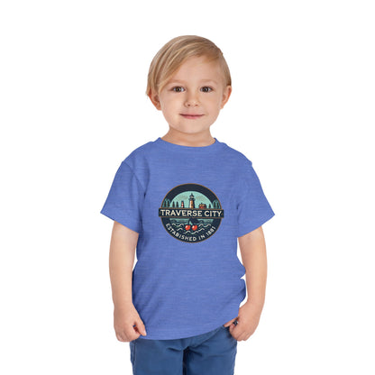 Vintage Traverse City Unisex Toddler Short Sleeve Tee