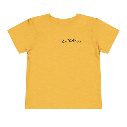 Retro Chicago Sunset Unisex Toddler Short Sleeve Tee