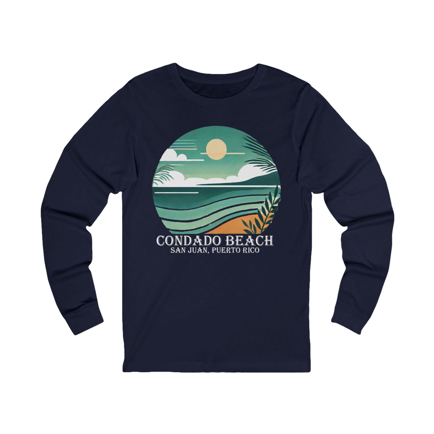 Coastal Vibes Condado Beach Unisex Jersey Long Sleeve Tee