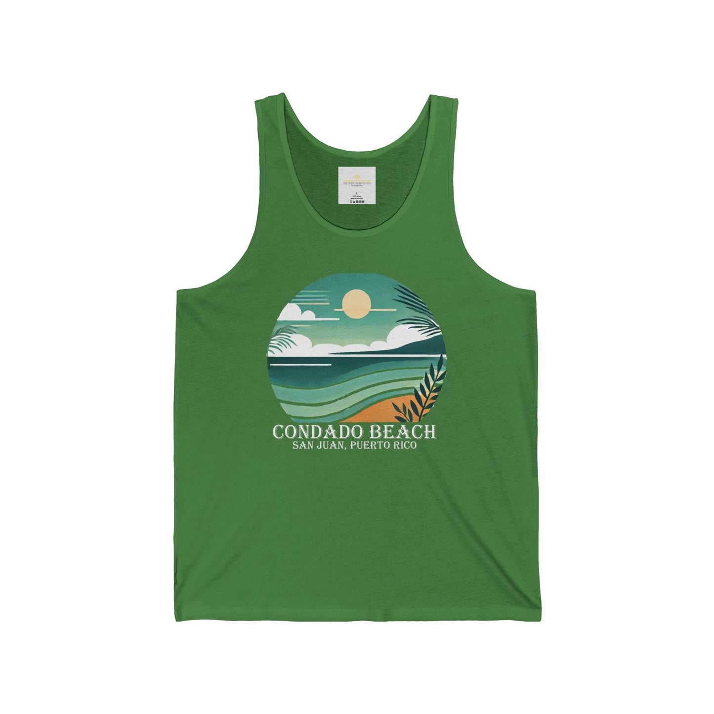 Coastal Vibes Condado Beach Unisex Jersey Tank