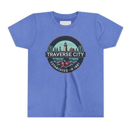 Vintage Traverse City Unisex Youth Short Sleeve Tee