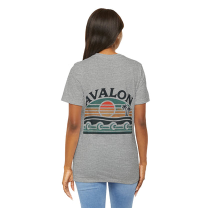 Retro Avalon Sunset Unisex Jersey Tee