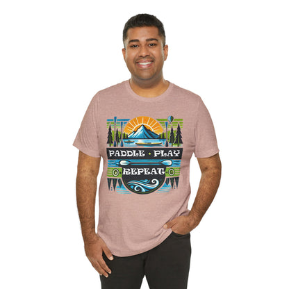 Paddle, Play, Repeat Short Sleeve Tee