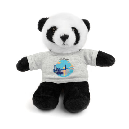 Retro Chicago Sunset Stuffed Animals with Tee