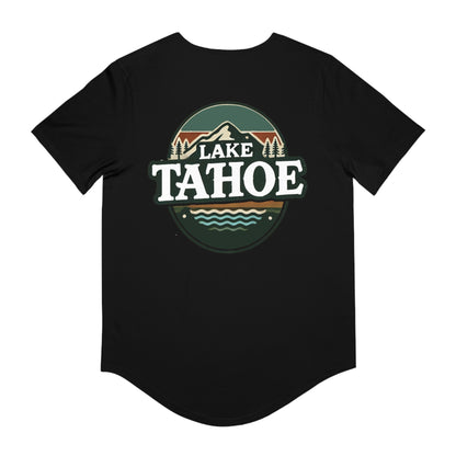 Vintage Lake Tahoe Men's Jersey Curved Hem Tee