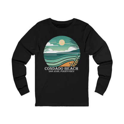 Coastal Vibes Condado Beach Unisex Jersey Long Sleeve Tee