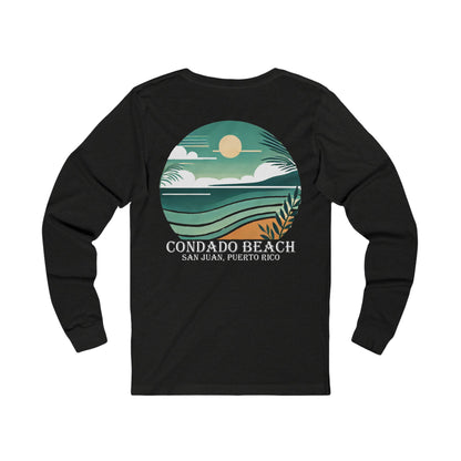 Coastal Vibes Condado Beach Unisex Jersey Long Sleeve Tee