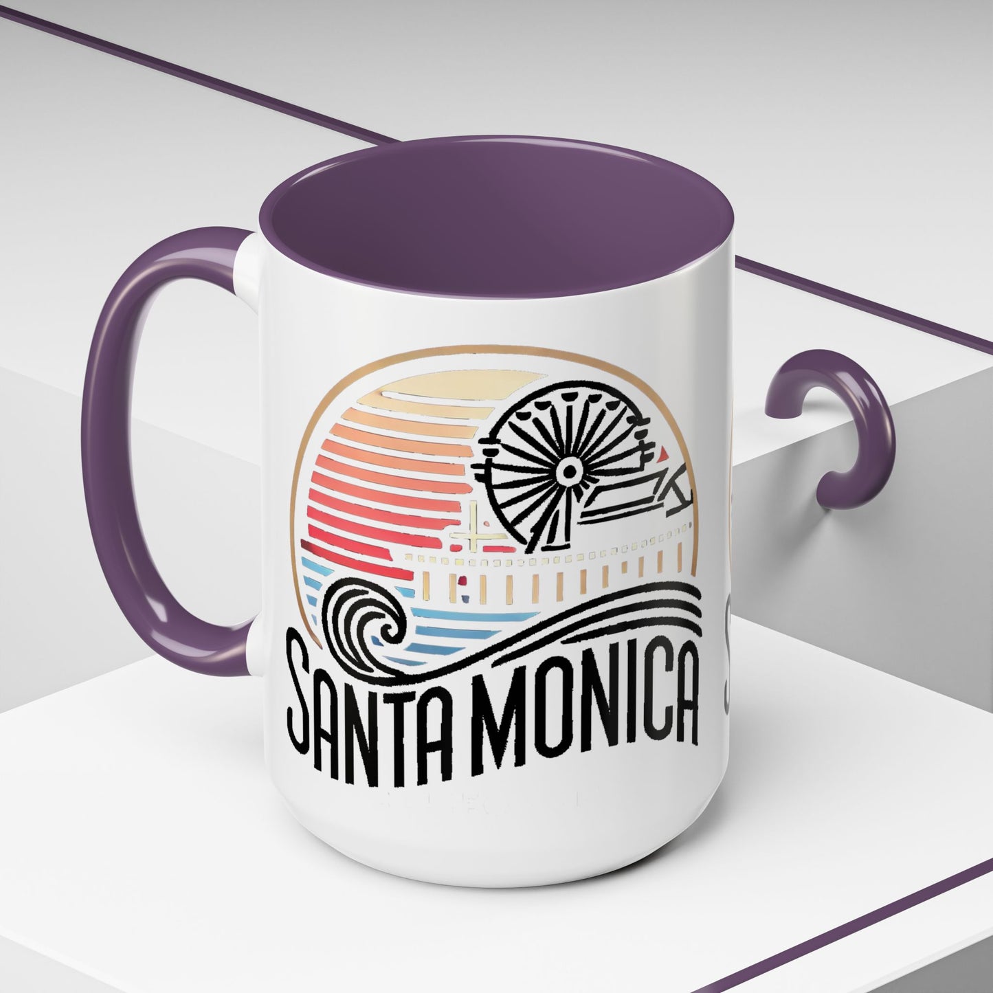 Vibrant Santa Monica Accent Coffee Mug