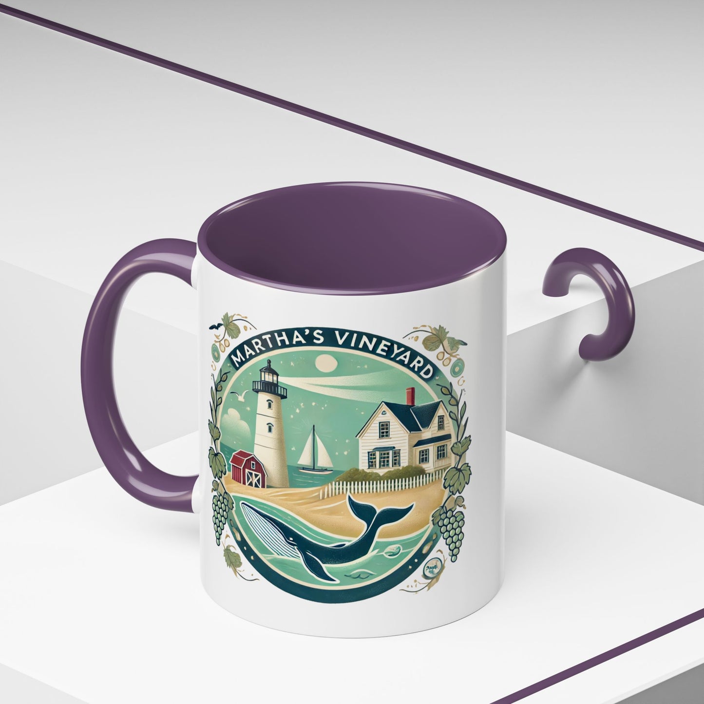 Vintage Martha's Vineyard Accent Coffee Mug