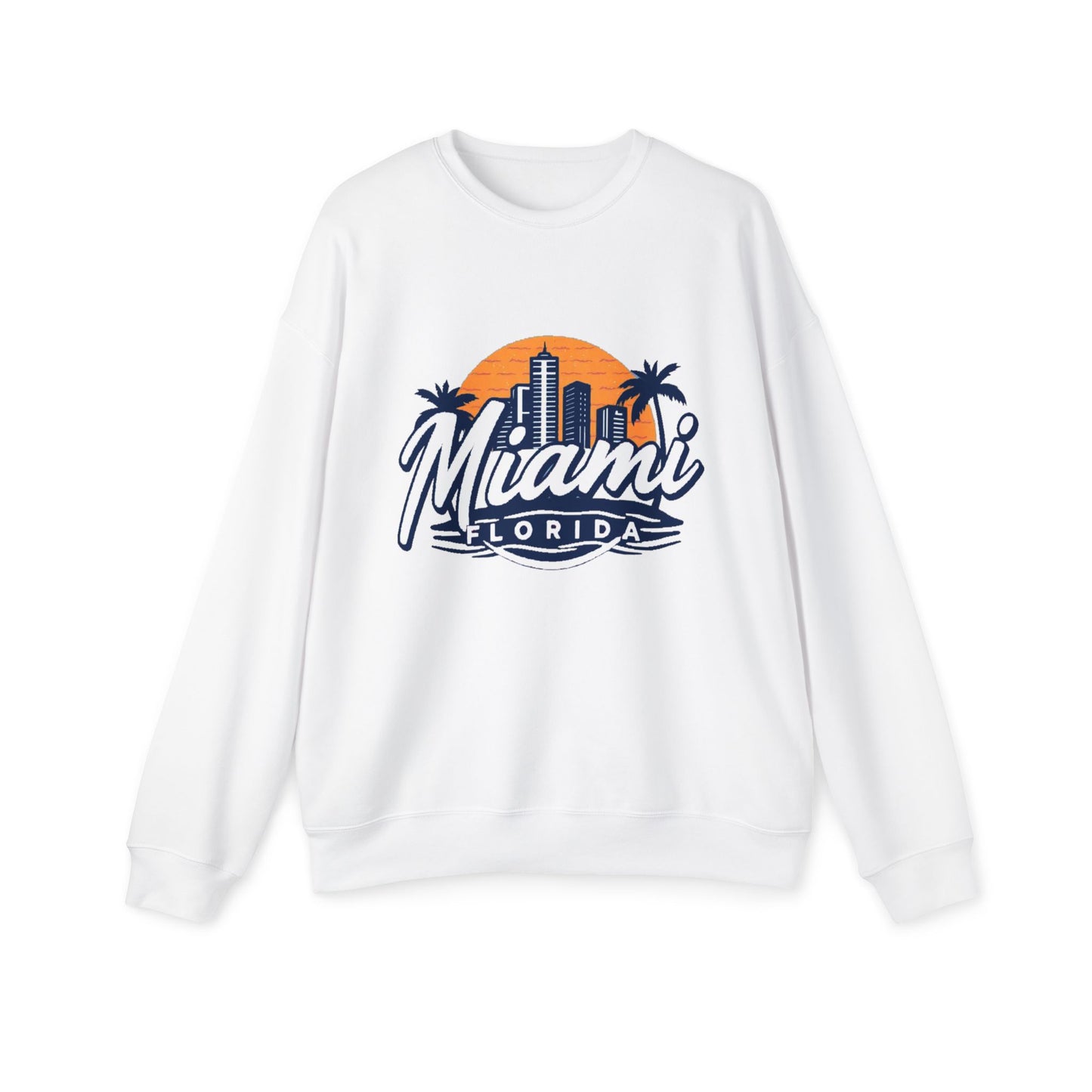 Retro Miami Unisex Drop Shoulder Sweatshirt