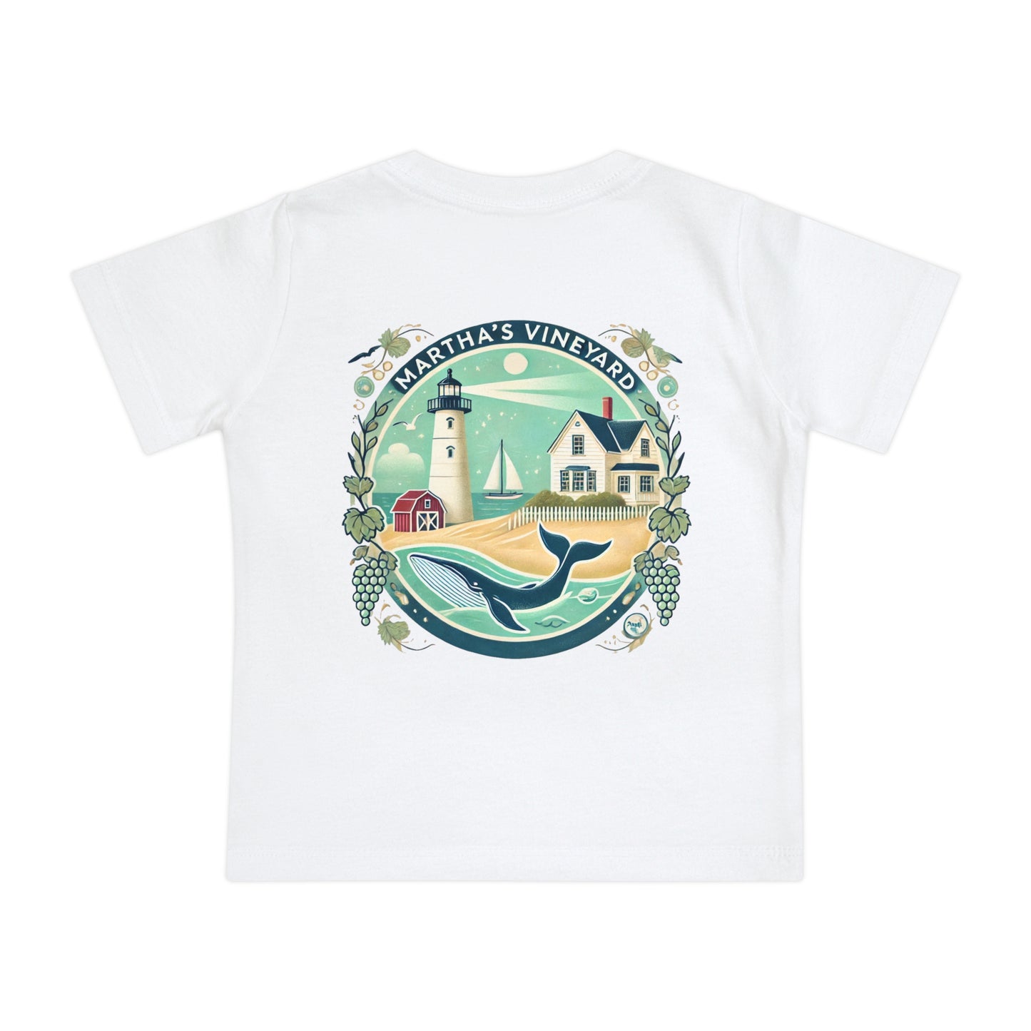 Vintage Martha's Vineyard Unisex Baby Short Sleeve T-Shirt