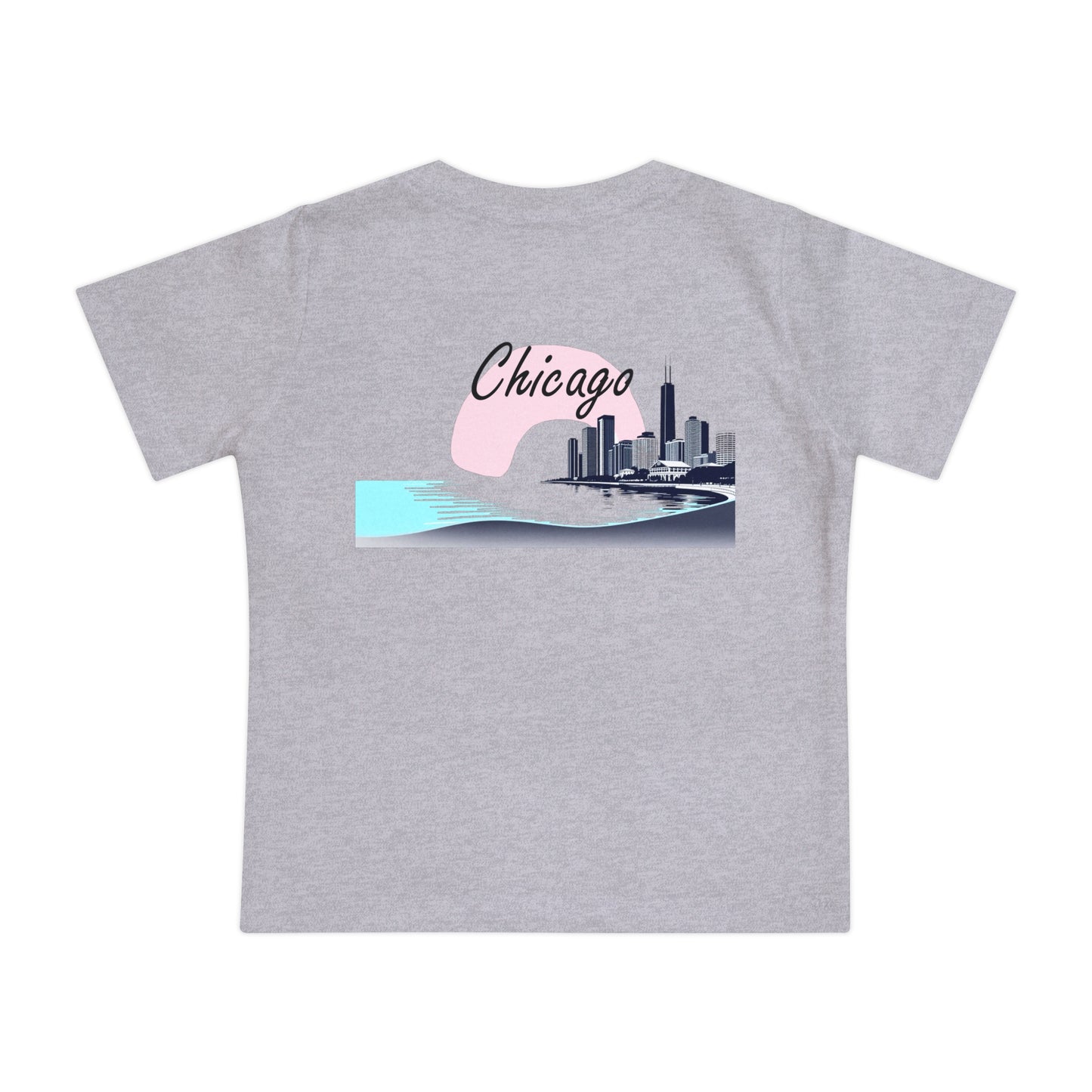 Elegant Chicago Skyline Unisex Baby Short Sleeve T-Shirt