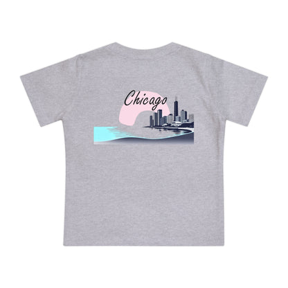 Elegant Chicago Skyline Unisex Baby Short Sleeve T-Shirt