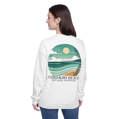 Coastal Vibes Condado Beach Unisex Drop Shoulder Sweatshirt