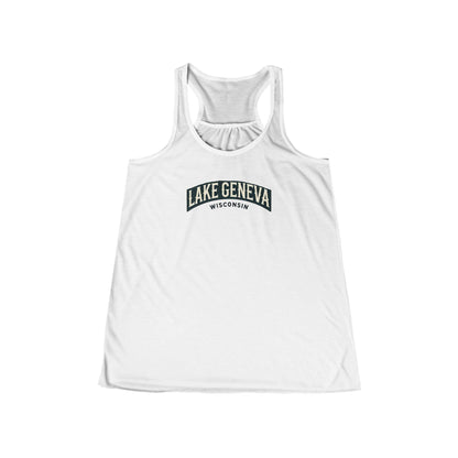 Vintage Lake Geneva Women's Flowy Racerback Tank