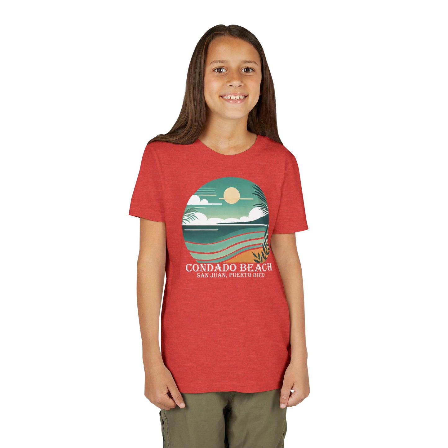 Coastal Vibes Condado Beach Unisex Youth Short Sleeve Tee