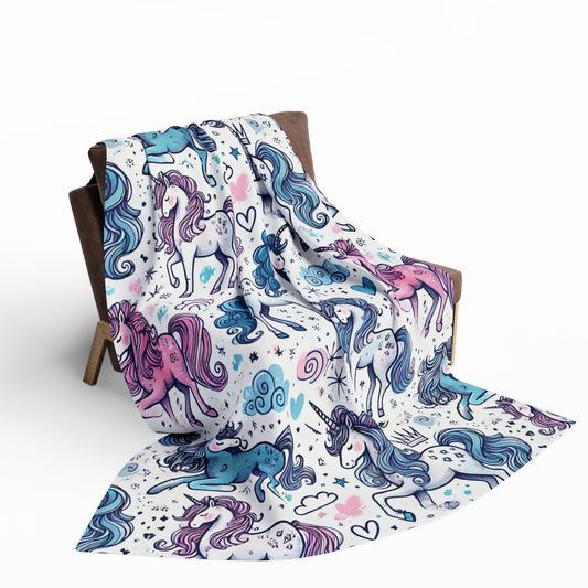 Unicorns Arctic Fleece Blanket