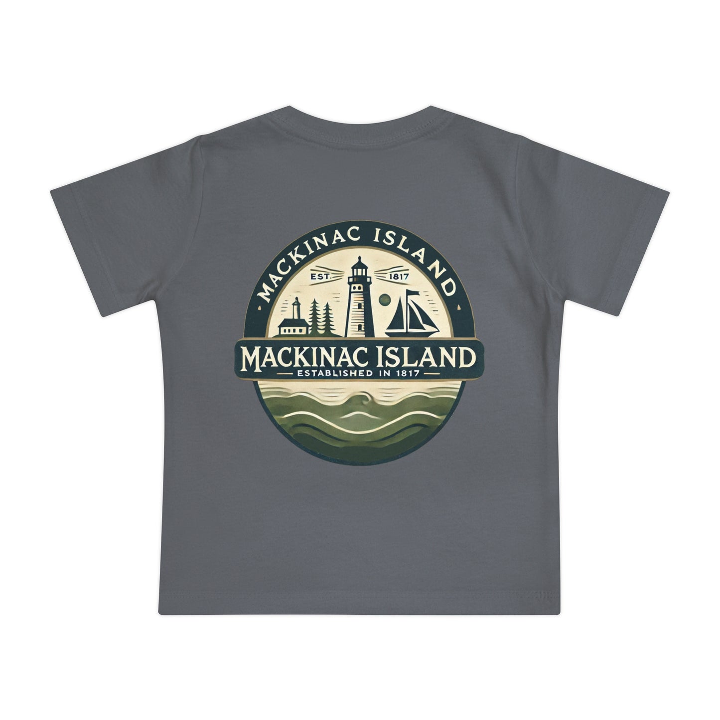 Vintage Mackinac Island Unisex Baby Short Sleeve T-Shirt