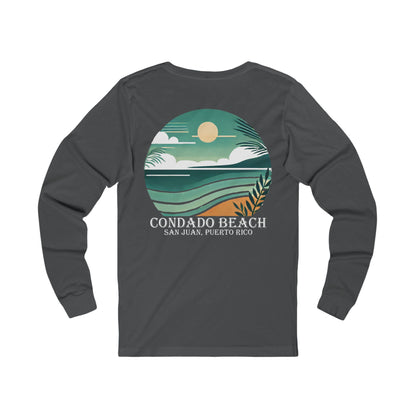Coastal Vibes Condado Beach Unisex Jersey Long Sleeve Tee