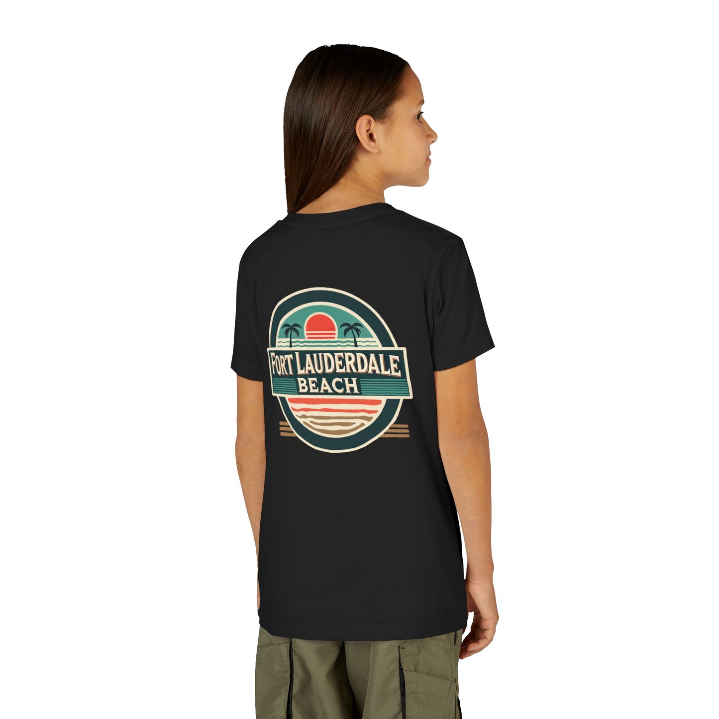 Vintage Fort Lauderdale Unisex Youth Short Sleeve Tee