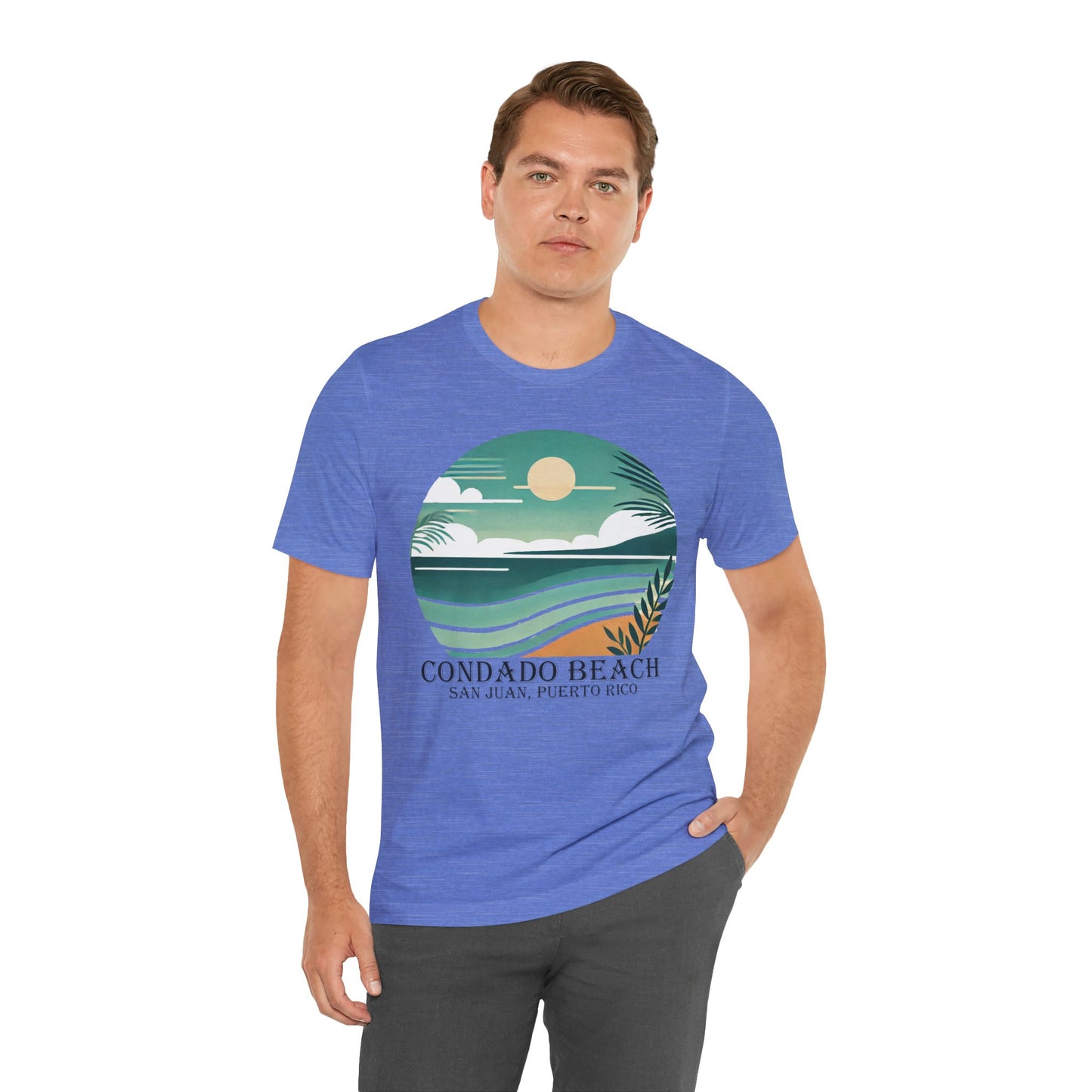 Coastal Vibes Condado Beach Unisex Jersey Short Sleeve Tee