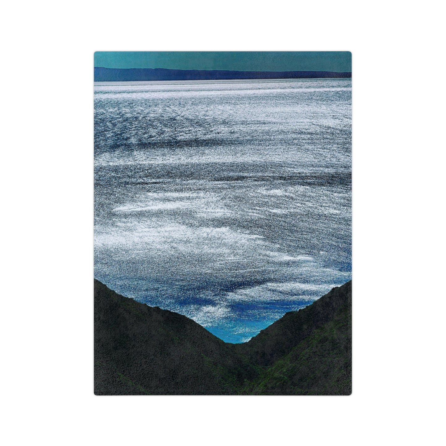 Ocean View Velveteen Microfiber Blanket