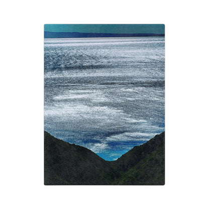 Ocean View Velveteen Microfiber Blanket