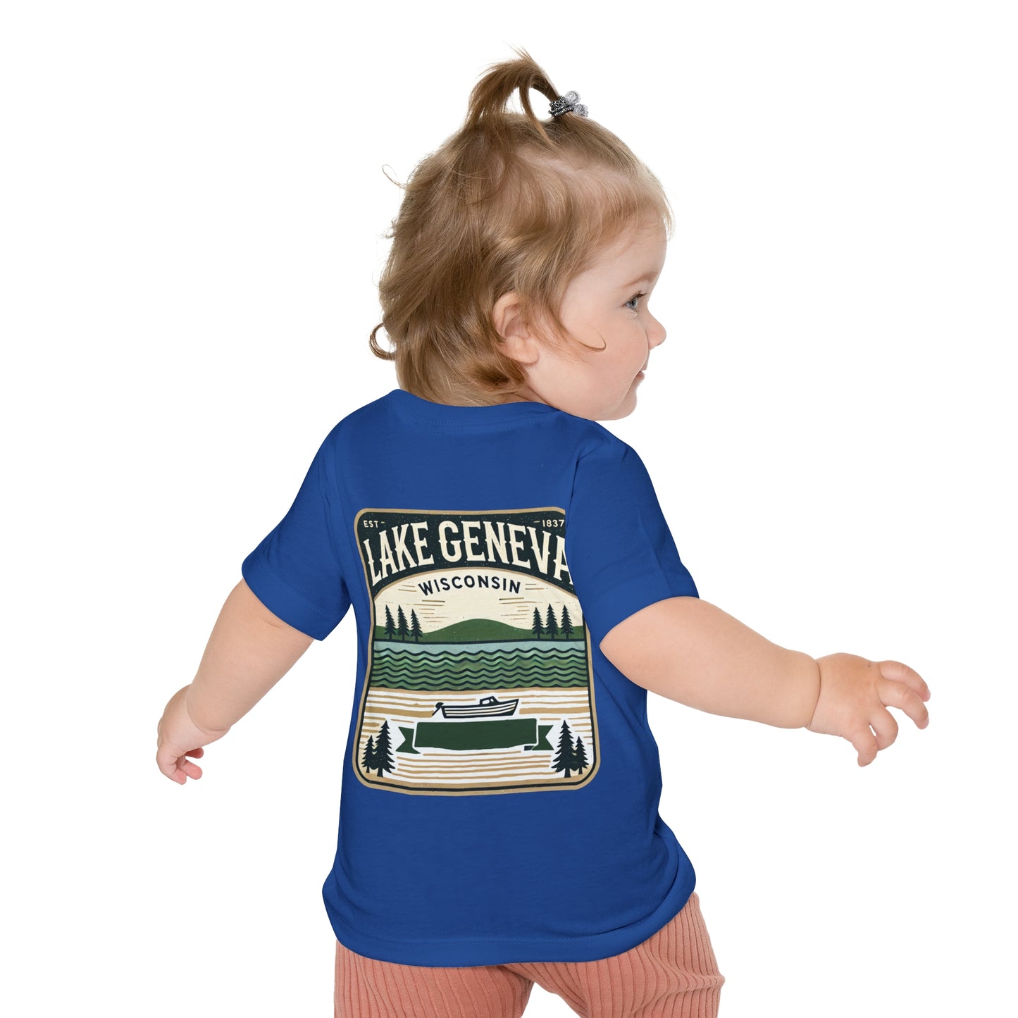 Vintage Lake Geneva Unisex Baby Short Sleeve T-Shirt