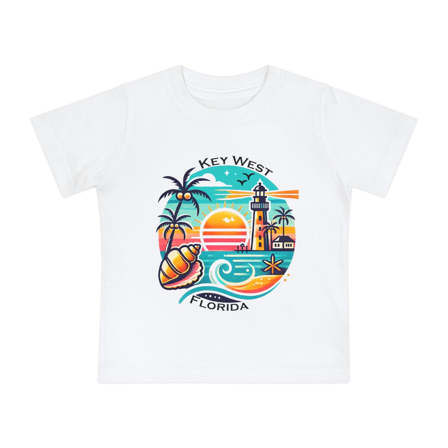 Vibrant Key West Baby Short Sleeve T-Shirt