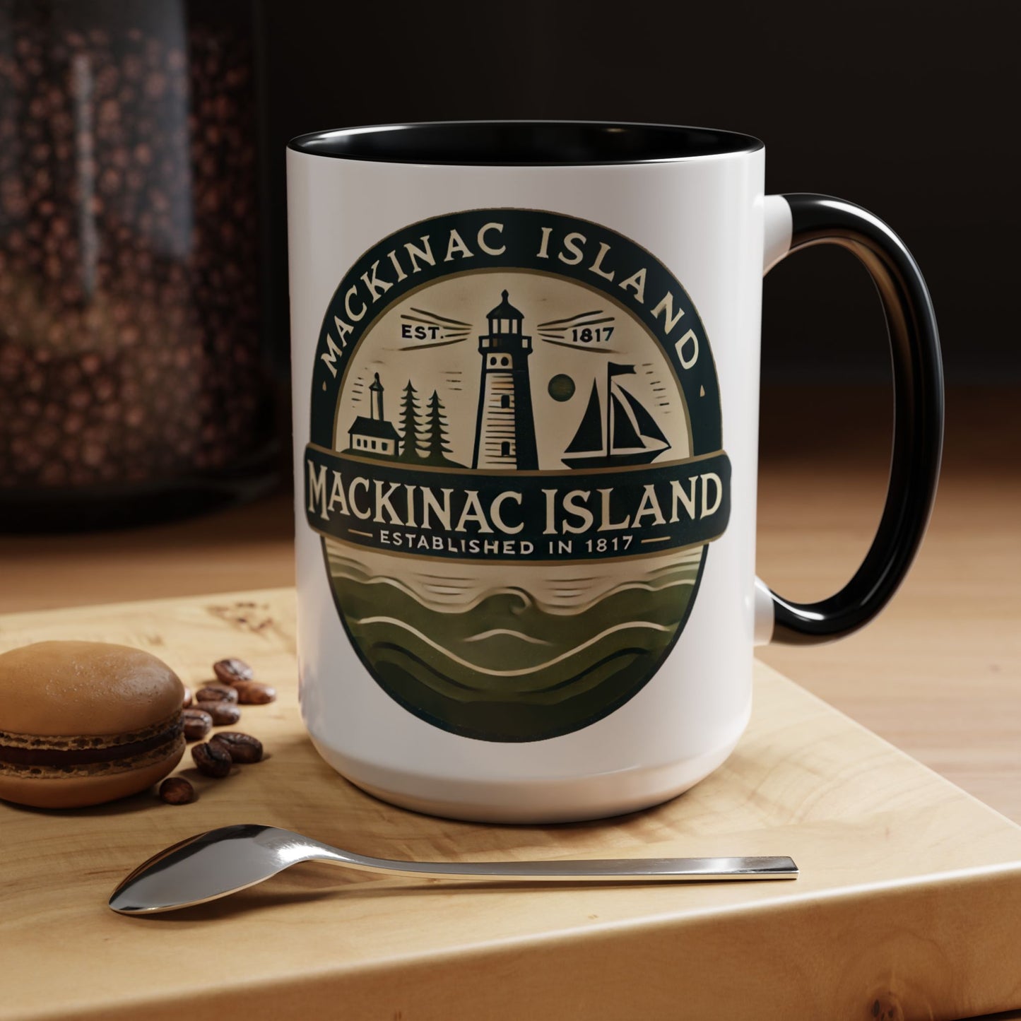 Vintage Mackinac Island Accent Coffee Mug