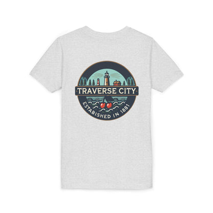 Vintage Traverse City Unisex Youth Short Sleeve Tee
