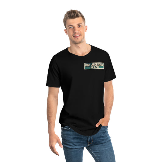 Vintage Fort Lauderdale Men's Jersey Curved Hem Tee