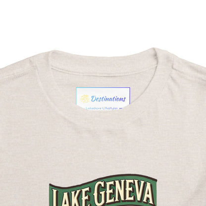Retro Lake Geneva Unisex Toddler Short Sleeve Tee