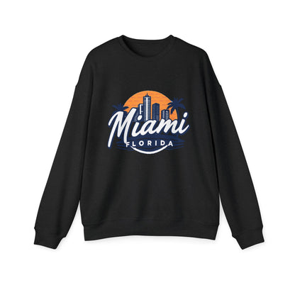 Retro Miami Unisex Drop Shoulder Sweatshirt