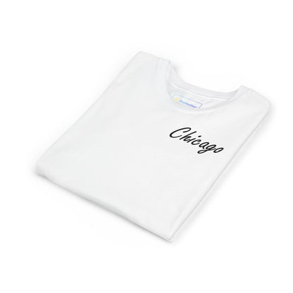 Elegant Chicago Skyline Unisex Youth Short Sleeve Tee