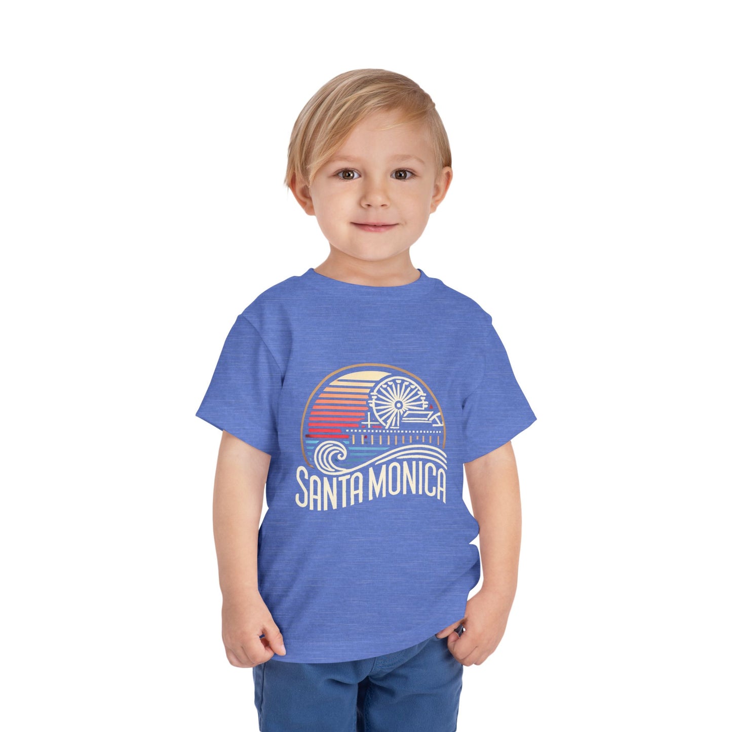 Vibrant Santa Monica Toddler Short Sleeve Tee