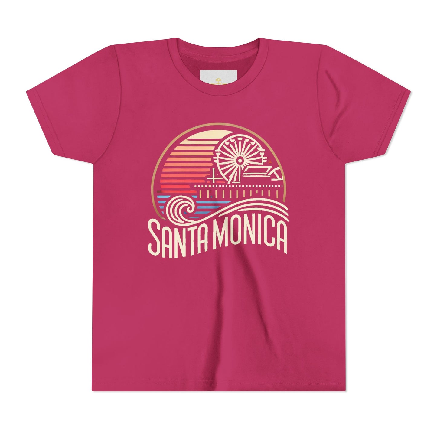 Vibrant Santa Monica Youth Short Sleeve Tee