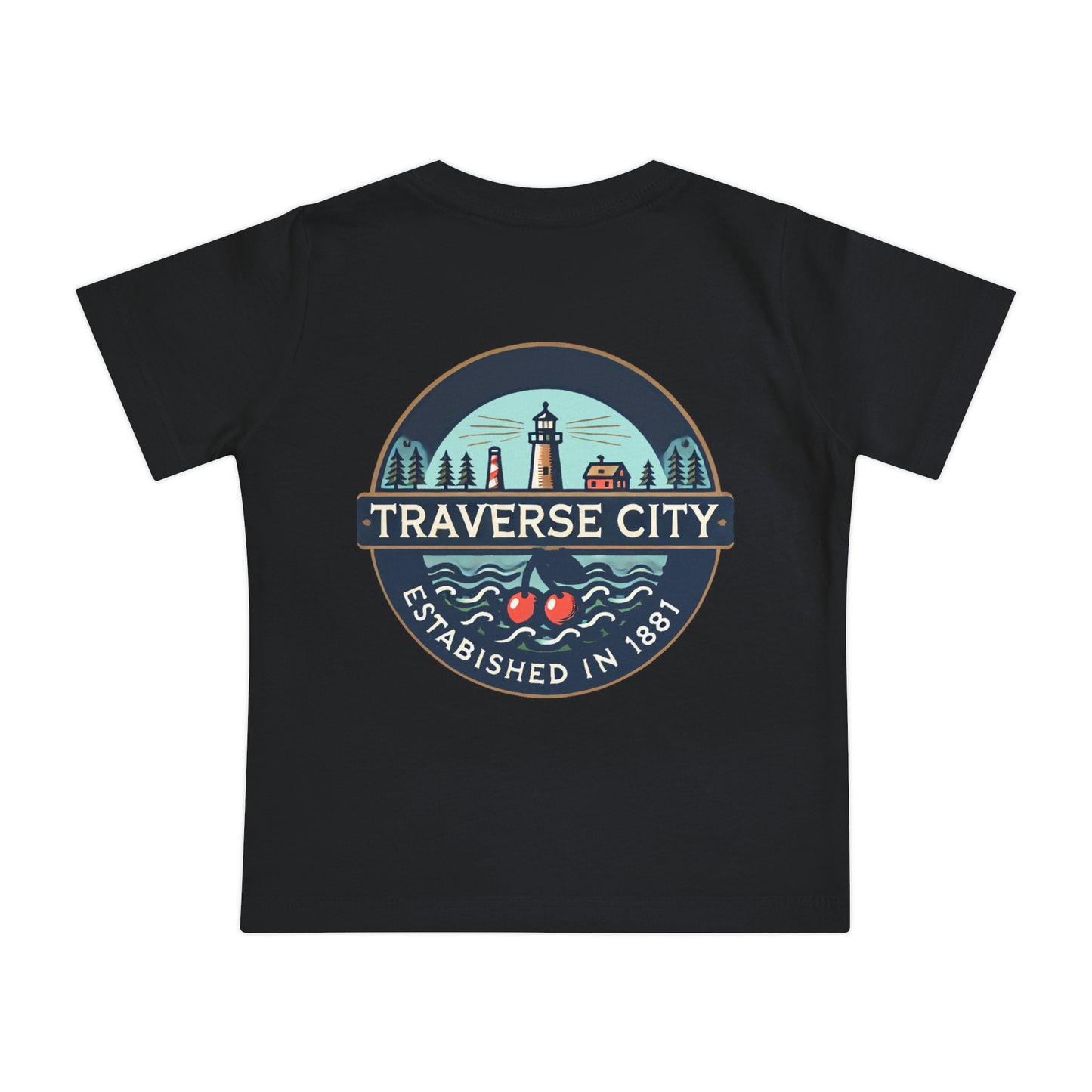 Vintage Traverse City Unisex Baby Short Sleeve T-Shirt
