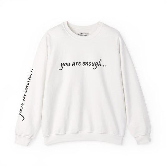 You Are Enough - Mental Health Awareness Heavy Blend Crewneck Sweatshirt
